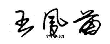朱錫榮王鳳苗草書個性簽名怎么寫