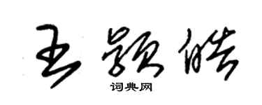 朱錫榮王穎皓草書個性簽名怎么寫