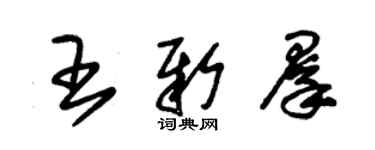 朱錫榮王新群草書個性簽名怎么寫