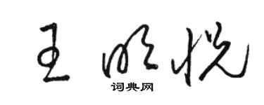 駱恆光王明悅草書個性簽名怎么寫