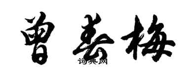 胡問遂曾春梅行書個性簽名怎么寫