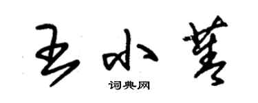 朱錫榮王小菁草書個性簽名怎么寫