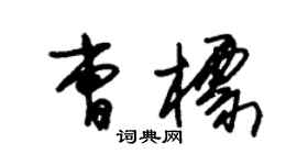 朱錫榮曹標草書個性簽名怎么寫