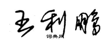 朱錫榮王利鵬草書個性簽名怎么寫