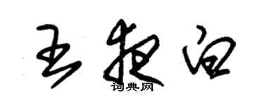 朱錫榮王夜白草書個性簽名怎么寫