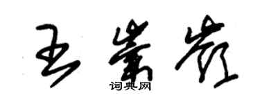 朱錫榮王崇嶺草書個性簽名怎么寫