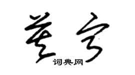 朱錫榮莫寧草書個性簽名怎么寫