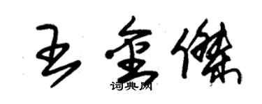 朱錫榮王金傑草書個性簽名怎么寫