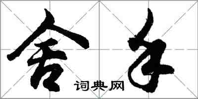 胡問遂舍手行書怎么寫