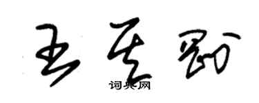 朱錫榮王其剛草書個性簽名怎么寫