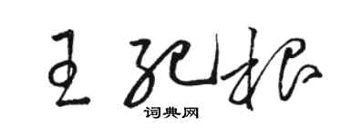 駱恆光王紀根草書個性簽名怎么寫