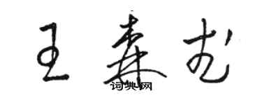 駱恆光王森武草書個性簽名怎么寫