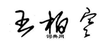 朱錫榮王柏寒草書個性簽名怎么寫