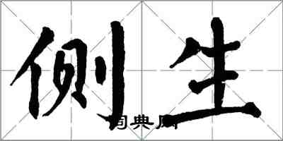 翁闓運側生楷書怎么寫