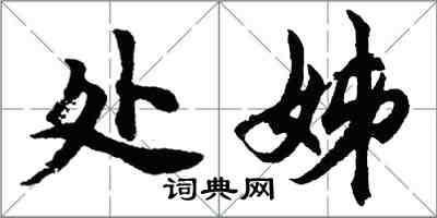 胡問遂處姊行書怎么寫