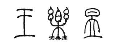 陳墨王樂昱篆書個性簽名怎么寫