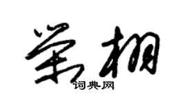 朱錫榮榮栩草書個性簽名怎么寫