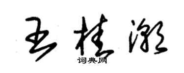 朱錫榮王桂潮草書個性簽名怎么寫