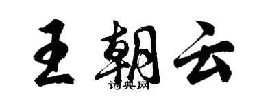 胡問遂王朝雲行書個性簽名怎么寫