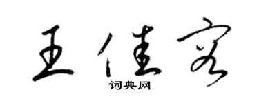 梁錦英王佳容草書個性簽名怎么寫