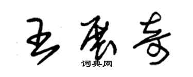 朱錫榮王展奇草書個性簽名怎么寫