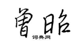 王正良曾昭行書個性簽名怎么寫