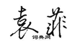 駱恆光袁菲行書個性簽名怎么寫