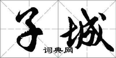 胡問遂子城行書怎么寫