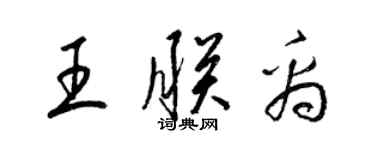 梁錦英王朕禹草書個性簽名怎么寫