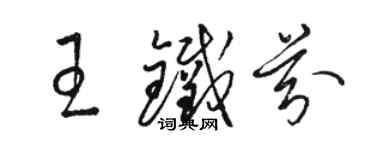 駱恆光王鐵芬草書個性簽名怎么寫