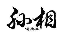 胡問遂孫相行書個性簽名怎么寫
