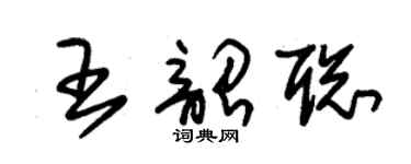 朱錫榮王韶聰草書個性簽名怎么寫
