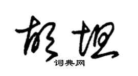 朱錫榮胡坦草書個性簽名怎么寫