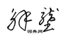 駱恆光解壟草書個性簽名怎么寫