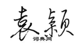 駱恆光袁穎行書個性簽名怎么寫