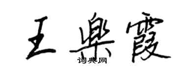 王正良王樂霞行書個性簽名怎么寫