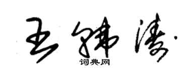 朱錫榮王韓濤草書個性簽名怎么寫