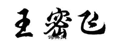 胡問遂王密飛行書個性簽名怎么寫