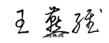 駱恆光王燕維草書個性簽名怎么寫