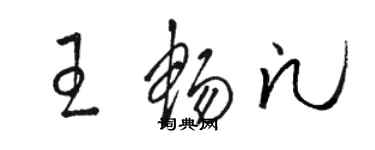 駱恆光王暢凡草書個性簽名怎么寫