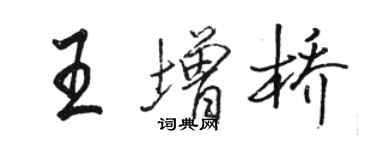 駱恆光王增橋行書個性簽名怎么寫