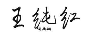 駱恆光王純紅行書個性簽名怎么寫