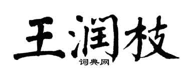 翁闓運王潤枝楷書個性簽名怎么寫