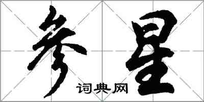 胡問遂參星行書怎么寫