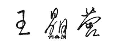 駱恆光王晶營草書個性簽名怎么寫