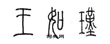 陳墨王如瑾篆書個性簽名怎么寫