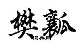 胡問遂樊瓤行書個性簽名怎么寫