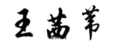 胡問遂王茜葦行書個性簽名怎么寫