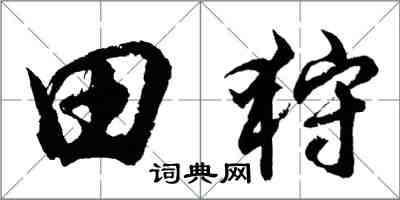 胡問遂田狩行書怎么寫