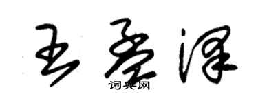 朱錫榮王孟澤草書個性簽名怎么寫